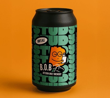 Canette de bière B.O.B, Bitcoin Only Brewery