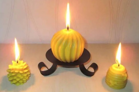 Bougies en cire d'abeille