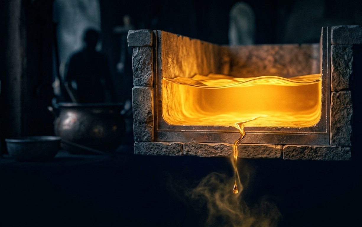 Un cube de glace qui fond, une pièce dorée emprisonnée à l'intérieur — l'épargne qui fond