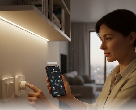 Pilotage d'une prise connectée depuis un smartphone