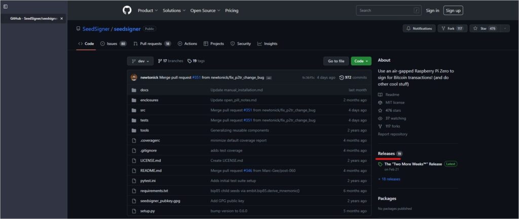 seedsigner, le 1er wallet bitcoin open source
